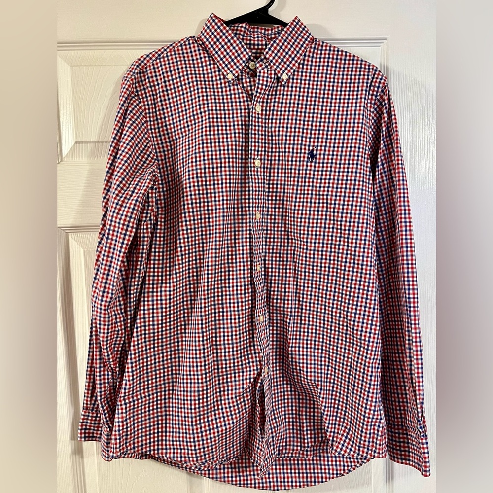 Men’s medium polo button down.